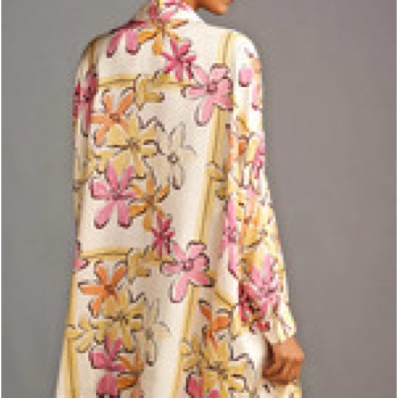 Floral Button-Up Shirt Dress - Picture 3 of 3